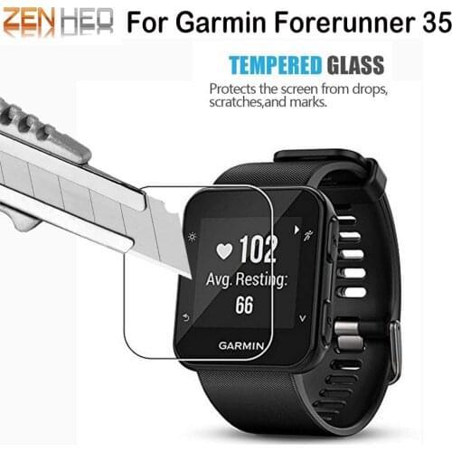 Clear Film Tempered Glass Screen Protector For Garmin Forerunner 35 Smart Watch Protective Film Watch Accessories