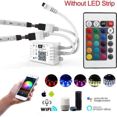 Wifi Controller LED RGB Controller DC12V Mini 24 Key IR Remote Controller For 2835 5050 RGB LED Strip Lights DC5V-28V D30