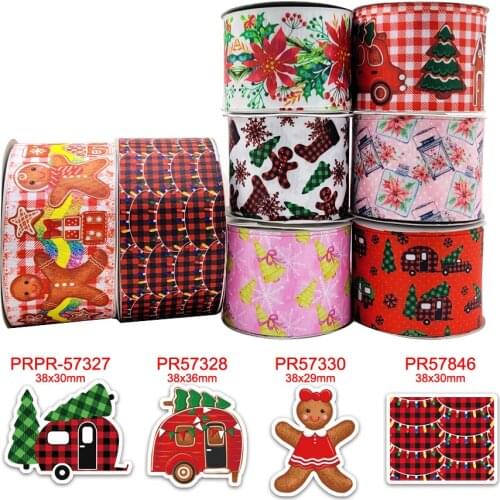 Christmas ribbon printed grosgrain ribbon 44247