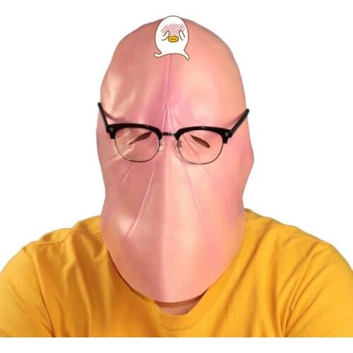 Spoof Mask Hood Prank Mask Funny Spoof Hood Halloween Show Mask Hood Halloween Designer Cosplay Anime Mask for Face