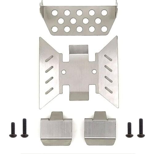 Metal Guard Plate Chassis Armor Guard Set for AXIAL SCX10 III RC Model Car Spare Parts