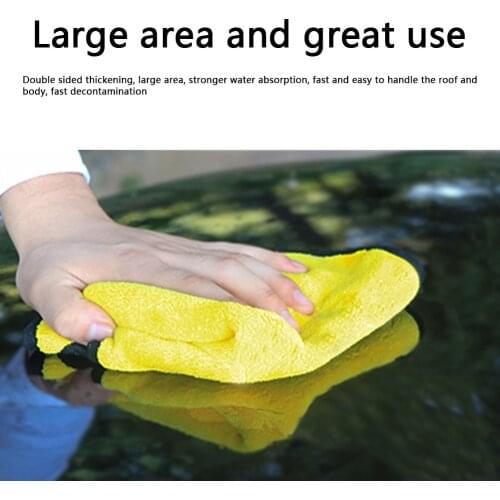 Multifunction Double-sided Cleaning Brush Car Wash Microfiber Towel Drying Wiping Car Anti Scratch Washing Drying Towels
