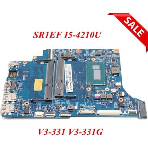 NOKOTION 448.02B17.0011 NBMPF11002 NB.MPF11.002 For Acer aspire V3-331 V3-331G laptop motherboard SR1EF I5-4210U Mainboard