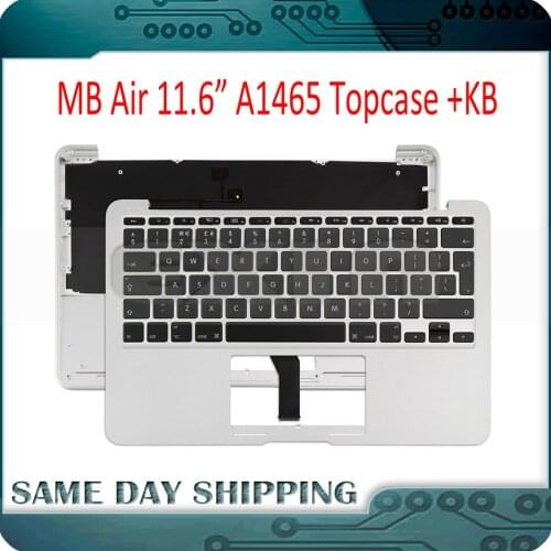 New for Macbook Air 11" A1465 Topcase with Keyboard US UK English French German Russian Spanish Danish Swedish Norwegian Czech