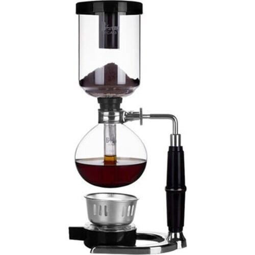 Newly Syphon coffee maker set, include 2pcs Glass siphon pot, 1pcs alcohol burner, 1pcs stand