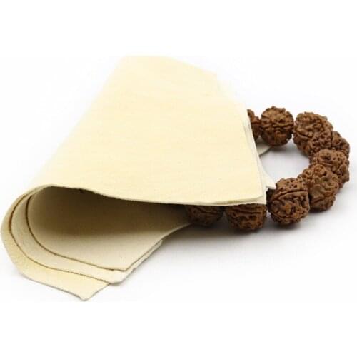 15*15cm Natural leather towel Polish Cleaning Polishing Cloth With Package Cleaning Cloth Wiping Cloth Of Jewelry Household tool