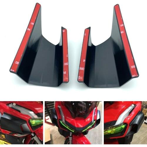 REALZION ABS Motorcycle Side Winglet Wind Fin Spoiler Front Fairing Protector Cover For Honda ADV150 ADV 150 2019 2020