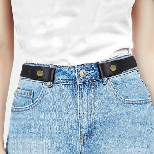 Drop Shop Hot Sale Buckle Free Elastic No Buckle Stretch Belt Womens Plus Belts for Jeans Pants