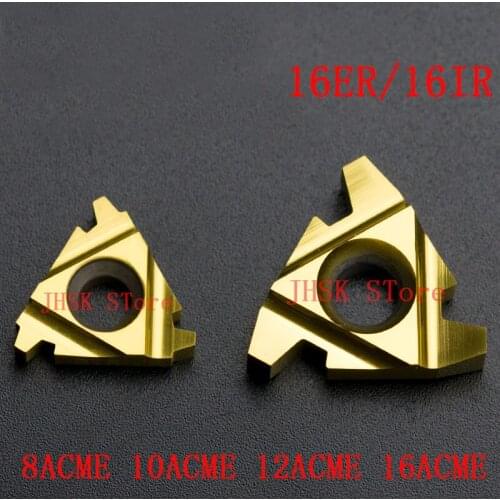 10PCS CNC 16IR/16ER 8ACME 10ACME 12ACME 16ACME American-made T-shaped threaded insert carbide high-quality thread cutting insert