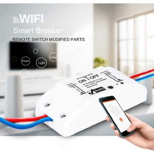 DIY WiFi Smart Switch Light Switch Accessories Universal Breaker Timer Smart Life APP Remote Control Work With Alexa Google Home