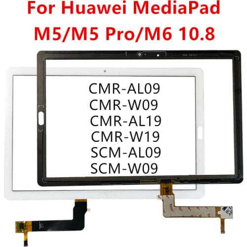 Touch Screen For Huawei MediaPad M6 10.8" SCM-W09 SCM-AL09 Digitizer Sensor LCD Display Front Out Panel Replace Repair Parts