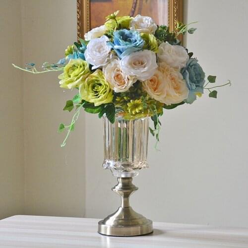 Nordic Modern Vases Flowers Glass Crystal Luxury Minimalist Aesthetic Room Decor Vases Home Decoration Jarrones Home Decor BC50