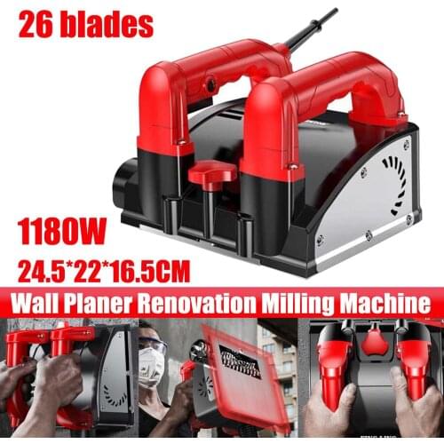 1680W Electric Hand Planer Wide Pure Copper Motor High Efficiency Powerful Electric Wall Planer with Dust Collect Wall Planer