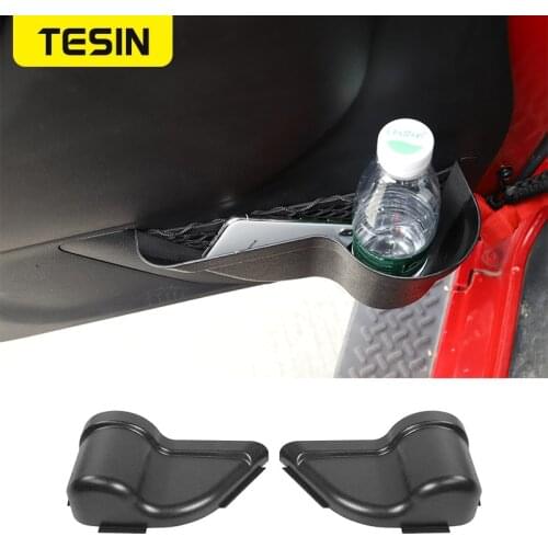 TESIN Front Door Net Pocket Storage Box Organizer Door Side Insert Storage Tray Organizer for Jeep Wrangler JK 2011-2017