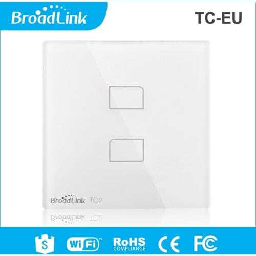 BroadLink TC2-EU 2gang Touch Panel Smart Wall Light Switch works with Alexa and Google Home, IFTTT