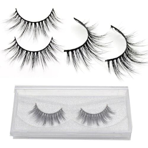 Visofree 3D Mink lashes Natural Long False Eyelashes Handmade Makeup Beauty Winged Fake Eye Lashes Extension Tools