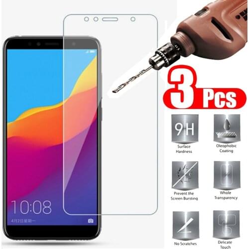 3Pcs Screen Protector for Huawei Honor 7C 7A Tempered Glass Protective Film for Honor 7A 7C Pro Ru 7APro 7 A Transparent Glass