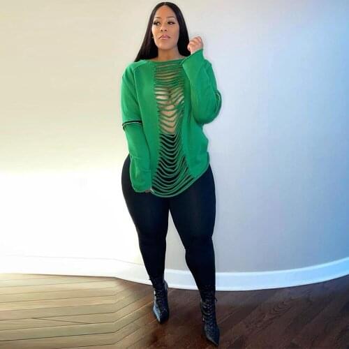 Green Womens Oversized Loose T-shirt Casual Zipper Up Long Sleeve Backless Straight Top Streetwear Girls Y2K Boyfriend Tees