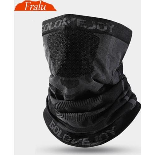 Winter Mens Bandana Outdoor Windproof Dustproof Ear Protection Neck Warmer Gaiter Half Face Mask Elastic Bicycle Scarf For Men