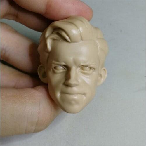 1/6 Tom Holland Unpainted Head Carving Comic Version Gang Style