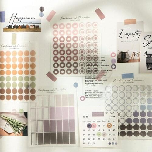 1Set Decorative Stickers For DIY Scrapbooking Notebook Supplies Paper Decoration Office Sealing Note Stickers Sticker Stati L7Y4