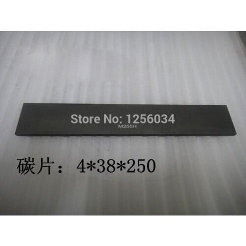 10 pieces vane for Printing parts Pump carbon sheet 4*38*250 Pump carbon graphite sheet