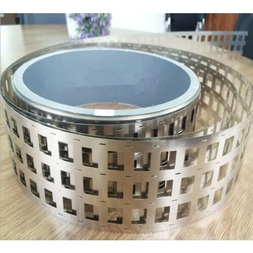 2/3/4P Pure Nickel Plated Steel Strip Sheet 0.15mm Thickness for Spot Welding Dropship