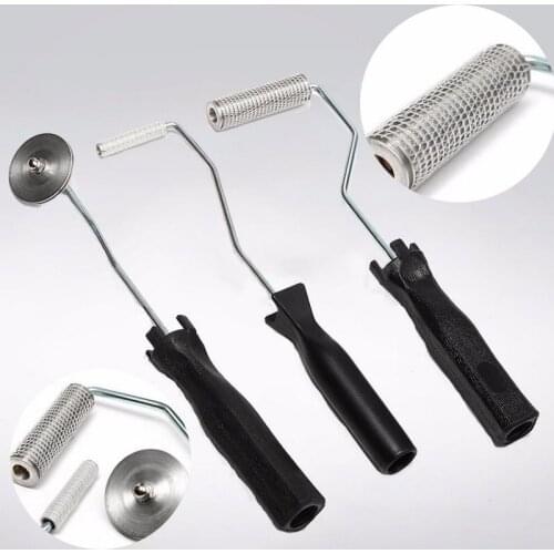 3Pcs/set Bubble Paddle Fiberglass Laminating Roller Set for Resin GRP FRP Mould