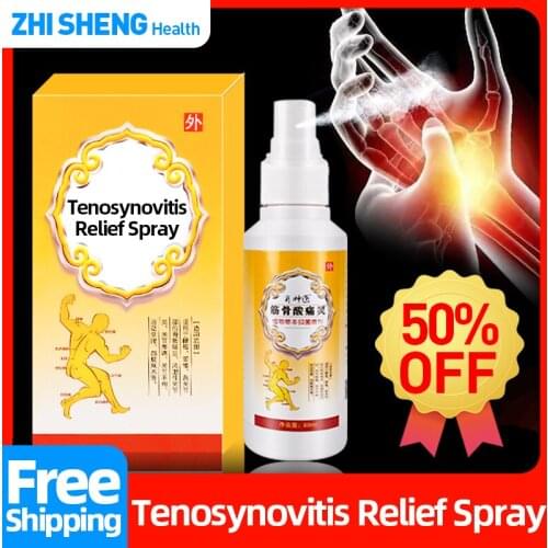 60ML Tenosynovitis Pain Relief Spray Treatment Hand Waist Muscle Sprain Soreness Finger Thumb Arthritis Relief Liquid
