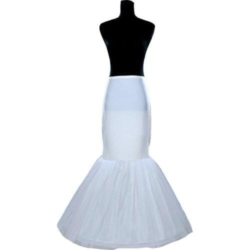 Jiayigong Cheap White Mermaid Wedding Petticoats Bridal Petticoats Wedding Accessories