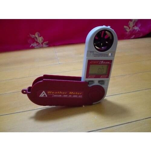 AZ-8910 Air flow Anemometer wind speed/Temperature/Humidity/Atmospheric Barometric Pressure/Dew Point , 5 in 1 weather meter