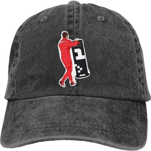 Ferrari Driver Sebastian Vettel Moves The #1 Sign Baseball Cap Men Formula 1 F1 Caps colors Women Summer Snapback Caps