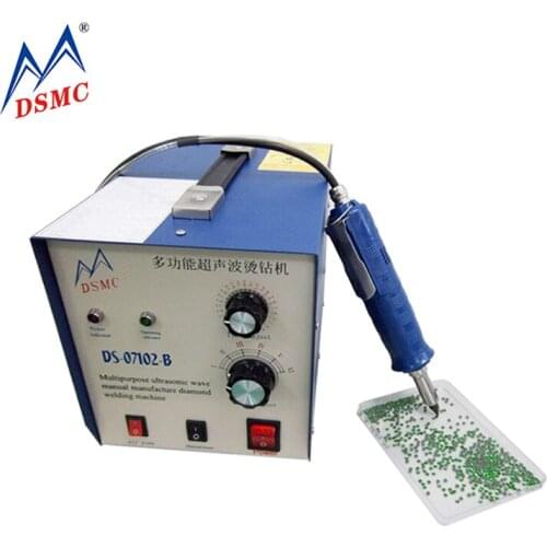Factory price ultrasonic hotfix rhinestone applicator for shoes stone fixing machine