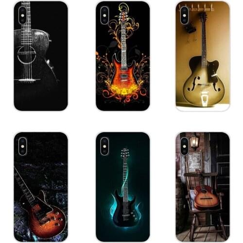 For Apple iPhone X XR XS MAX 4 4S 5 5S 5C SE 6 6S 7 8 Plus ipod touch 5 6 Accessories Phone Shell Covers DJ music guitar design