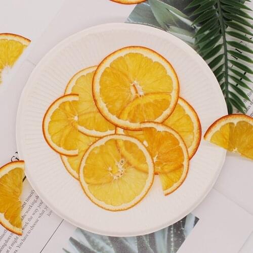 2pcs Orange Fruit Piece Specimen Handmade Crystal Epoxy Embossed Phone Case Childrens Teaching DIY Candle making