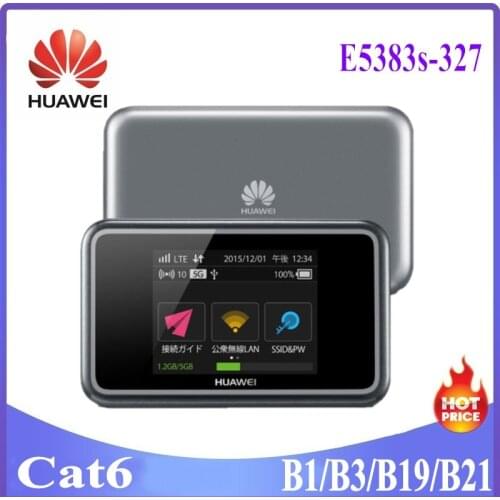 Unlocekd Huawei E5383s-327 Mobile WiFi Router SIM Compact WiFi Router LTE Cat6 Corresponding Support 4G FDD LTE B1/B3/B19/B21