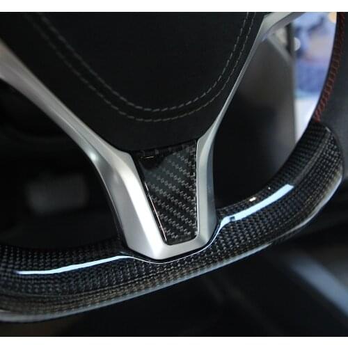 Model S Car Steering Wheel Cover Sticker For Tesla Model S 2020 Accessories Carbon Fibre Sticker Model X Model S