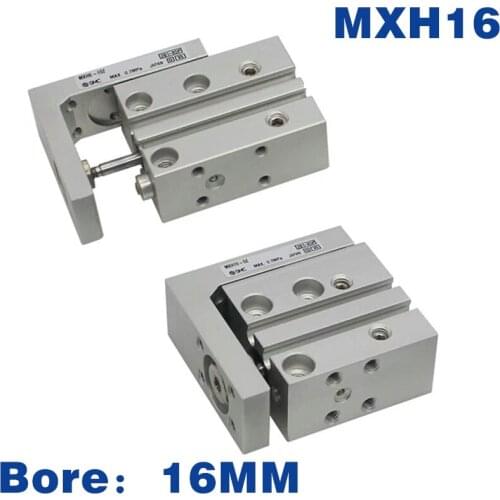 MXH SMC Compact Slide Cylinder Pneumatic MXH16-5 10 15 20 25 30 40 50 60 Double Acting MXH16-5Z 10Z 15Z 20Z 25Z 30Z 40Z 50Z 60Z