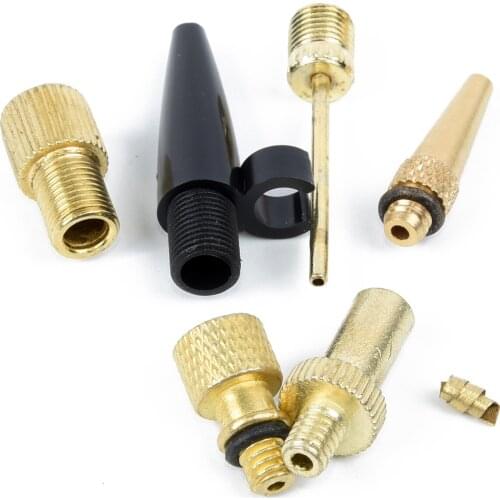 Inflatable Needle Nozzle Air Valve Adapter Pump Accessories For Football Bicycle Ball Inflatable Needle Pump Six-piece Set