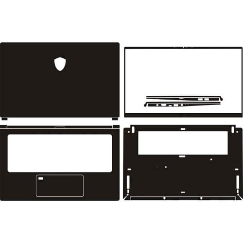 Laptop Sticker Skin Decals Carbon fiber Cover Protector for MSI PS63 15.6"