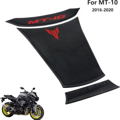 For YAMAHA MT-10 Carbon Fiber Appearance Fuel Tank Sticker 3D Sticker Gel Protective Sticker Design Sticker