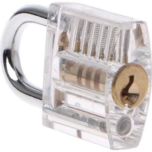 50mm/2" Transparent Cutaway Locks Inside View Practice Padlock Visible View Lock Training Skill Locks Keyed Padlock Locksmith