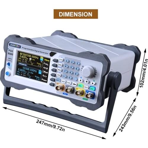 1nHz TO 80Mhz Function Signal Generator Digital Programmable DDS 2CH Function/Arbitrary Waveform Signal source frequency meter