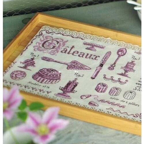 Manufacturer Embroidery Lovely Tableware Cross Stitch Patterns Generator with 100% Cotton Flosses & Free Shipping for Wall Decor