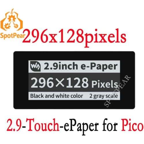 Raspberry Pi Pico 2.9inch Touch e-Paper Module 2.9 inch ePaper display screen 296×128 Black / White