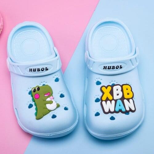 Children Garden Shoes Toddler Croc Shoes Summer Beach Sandals Kids Boy Girl Outdoor Soft Non Slip Breathable Slippers Size 23-34