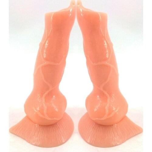 Sex Shop Big Animal Dog Dildo Knotted Suction Cup Wolf Penis Sex Toys For Women Cheap Sex Products Anal Plug Lesbian Flirt