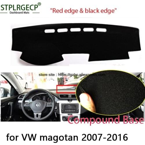 StplrgeCP For volkswagen magotan double layer Car Dashboard Cover Avoid Light Pad Instrument Platform Dash Board Cover Sticker