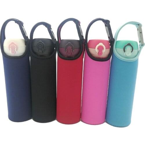 420/550ml Portable Water Bottles Cover Sleeve Carrier Travel Warm Heat Insulation Water Bottle Bags With Rope Thermos Cup Bags