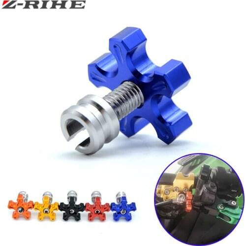 Universal Motorcycle M8*1.25 CNC Aluminum Clutch Cable Wire Adjuster For 350 400XCF-W Honda Kawasaki Ninja 300 ABS ER-6F